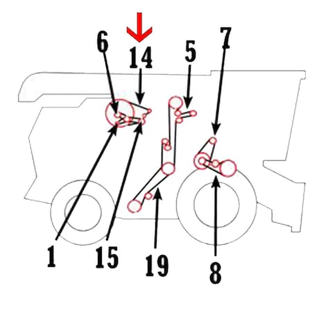 Aftermarket Belt - Rotary Screen Round Fits John Deere 9650 9600 9400 9550 9510 9500 9410 96 COB40-0703